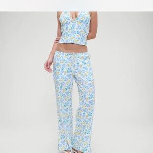 Frankie's Bikinis Floral Print Pajama Set